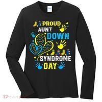 Proud Aunt T21 World Down Syndrome Awareness Day Women's Long Sleeve Shirt thumb 0