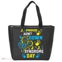 Proud Aunt T21 World Down Syndrome Awareness Day Tote Bag thumb 0