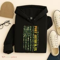 Port Arthur Texas Camouflage Usa Flag Hoodie thumb 4