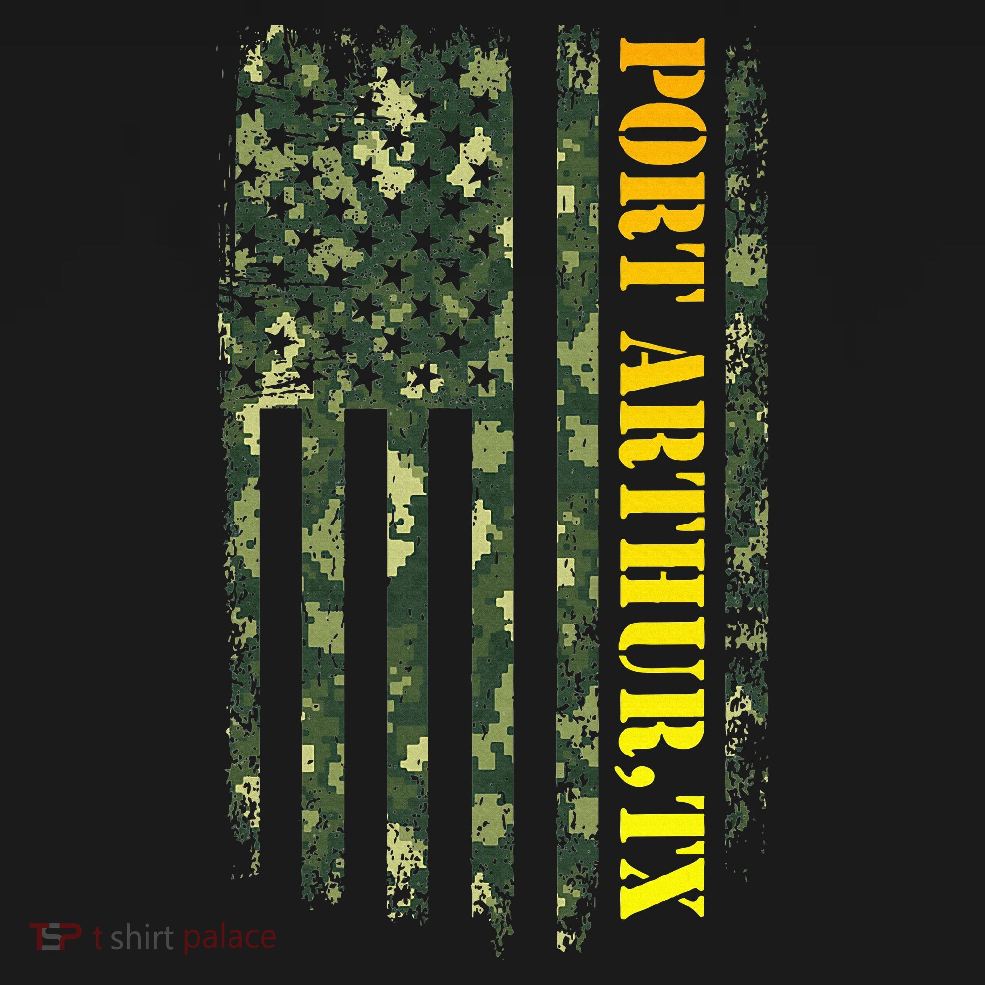 Port Arthur Texas Camouflage Usa Flag Women's Hoodie