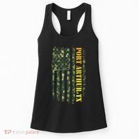 Port Arthur Texas Camouflage Usa Flag Women's Tank Top thumb 0