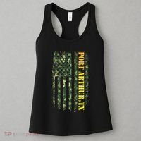 Port Arthur Texas Camouflage Usa Flag Women's Tank Top thumb 3