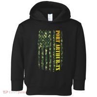 Port Arthur Texas Camouflage Usa Flag Toddler Hoodie thumb 0