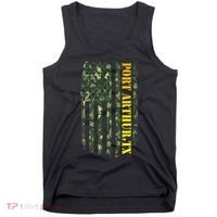 Port Arthur Texas Camouflage Usa Flag Tank Top thumb 0