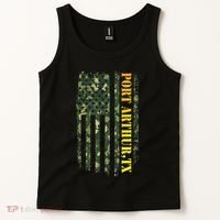Port Arthur Texas Camouflage Usa Flag Tank Top thumb 2