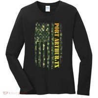 Port Arthur Texas Camouflage Usa Flag Women's Long Sleeve Shirt thumb 0