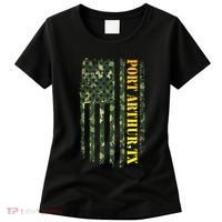 Port Arthur Texas Camouflage Usa Flag Women's T-Shirt thumb 0