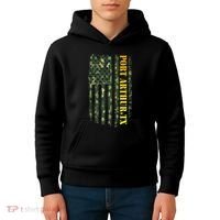 Port Arthur Texas Camouflage Usa Flag Kids Hoodie thumb 4