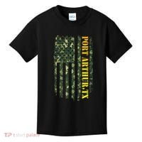 Port Arthur Texas Camouflage Usa Flag Kids T-Shirt thumb 0