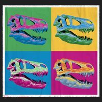 Pop Art TRex Skeleton Tyrannosaurus Rex Women's Sweatshirt thumb 2