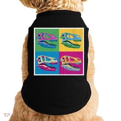 Pop Art TRex Skeleton Tyrannosaurus Rex Doggie Tank