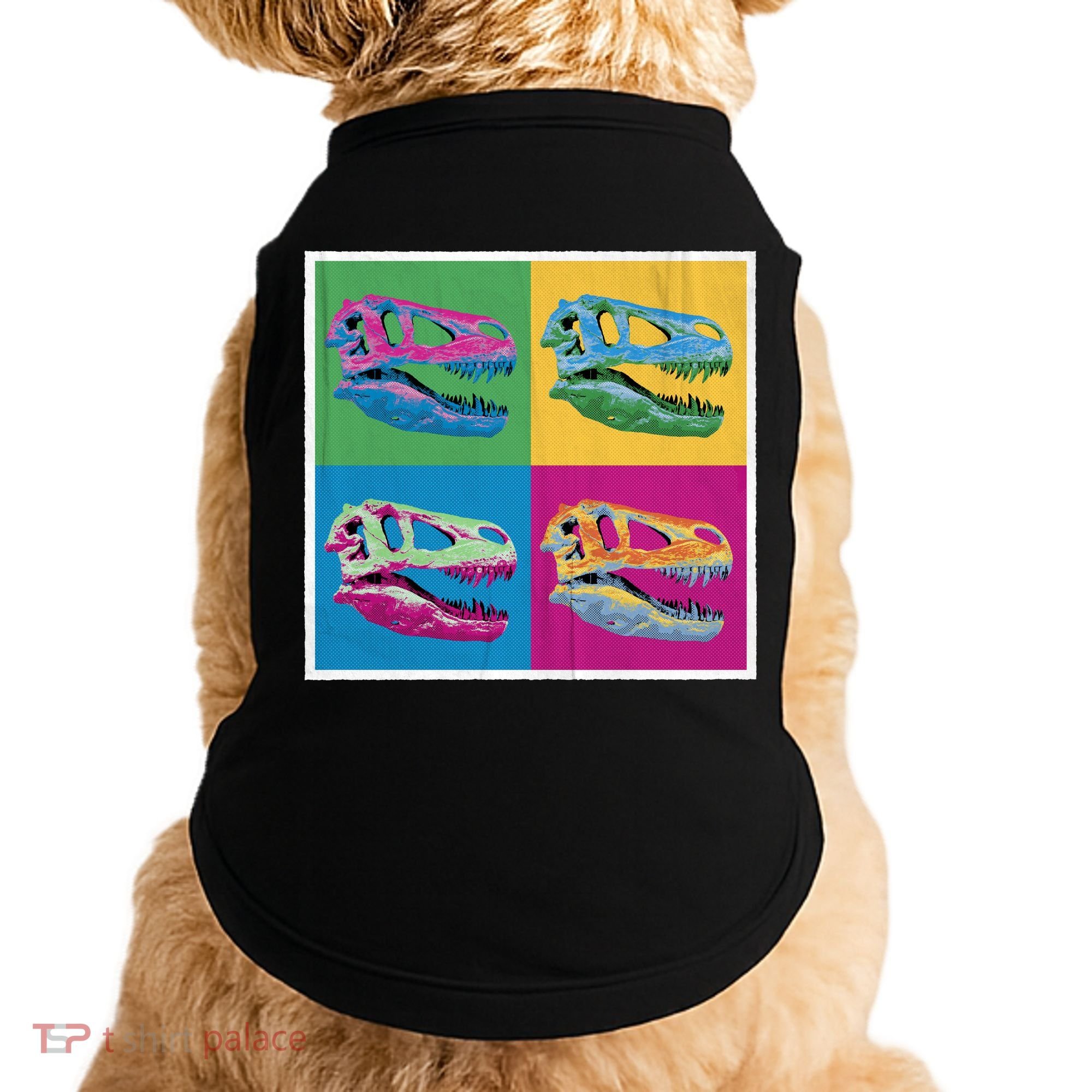 Pop Art TRex Skeleton Tyrannosaurus Rex Doggie Tank