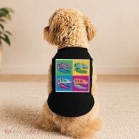 Pop Art TRex Skeleton Tyrannosaurus Rex Doggie Tank thumb 2