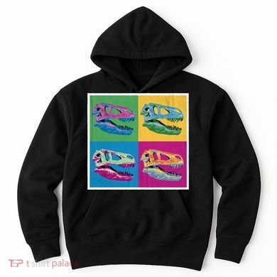 Pop Art TRex Skeleton Tyrannosaurus Rex Hoodie