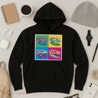 Pop Art TRex Skeleton Tyrannosaurus Rex Hoodie thumb 3