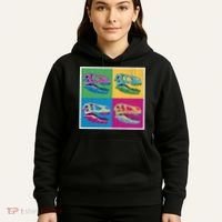 Pop Art TRex Skeleton Tyrannosaurus Rex Hoodie thumb 5