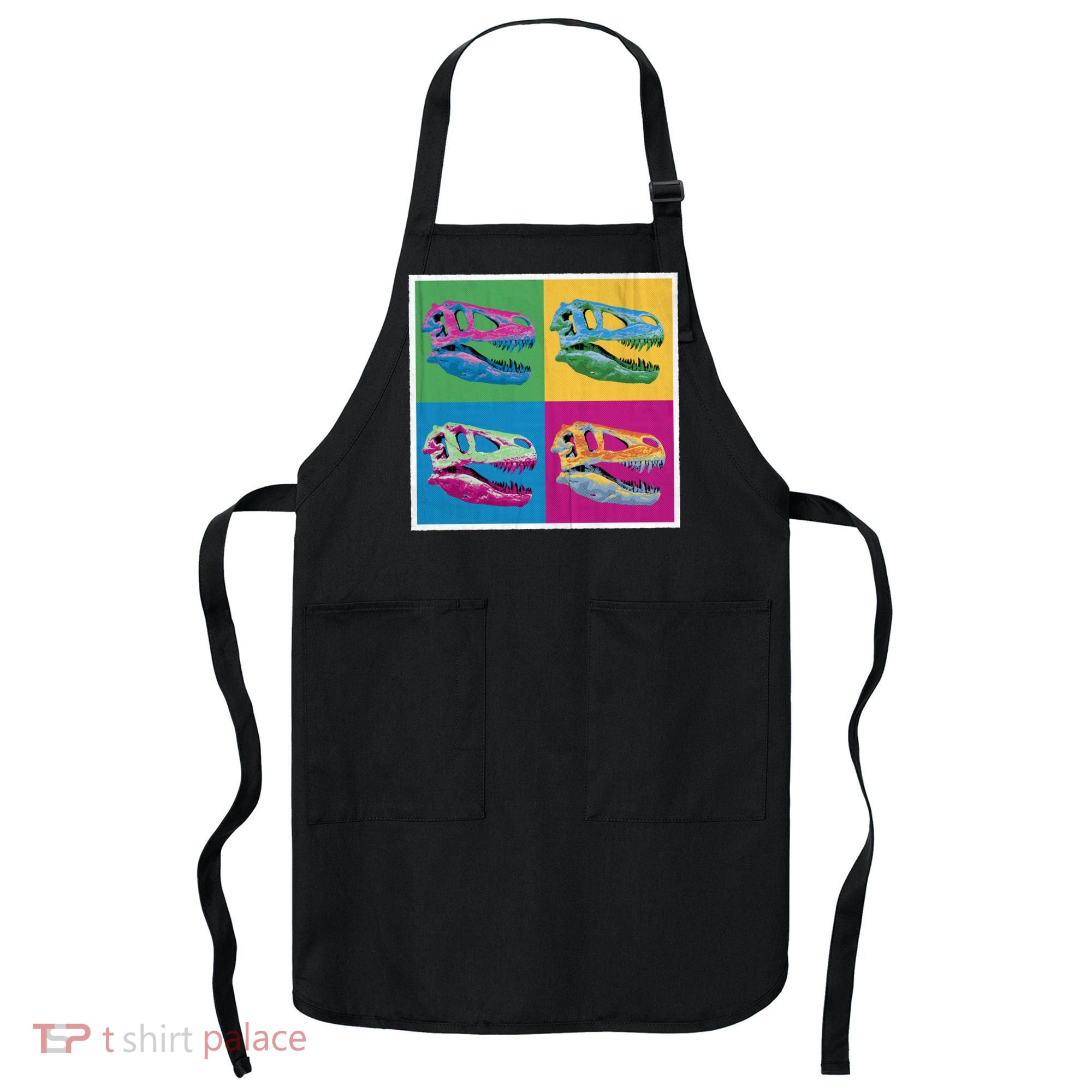 Pop Art TRex Skeleton Tyrannosaurus Rex Apron
