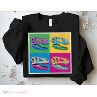 Pop Art TRex Skeleton Tyrannosaurus Rex Sweatshirt thumb 2