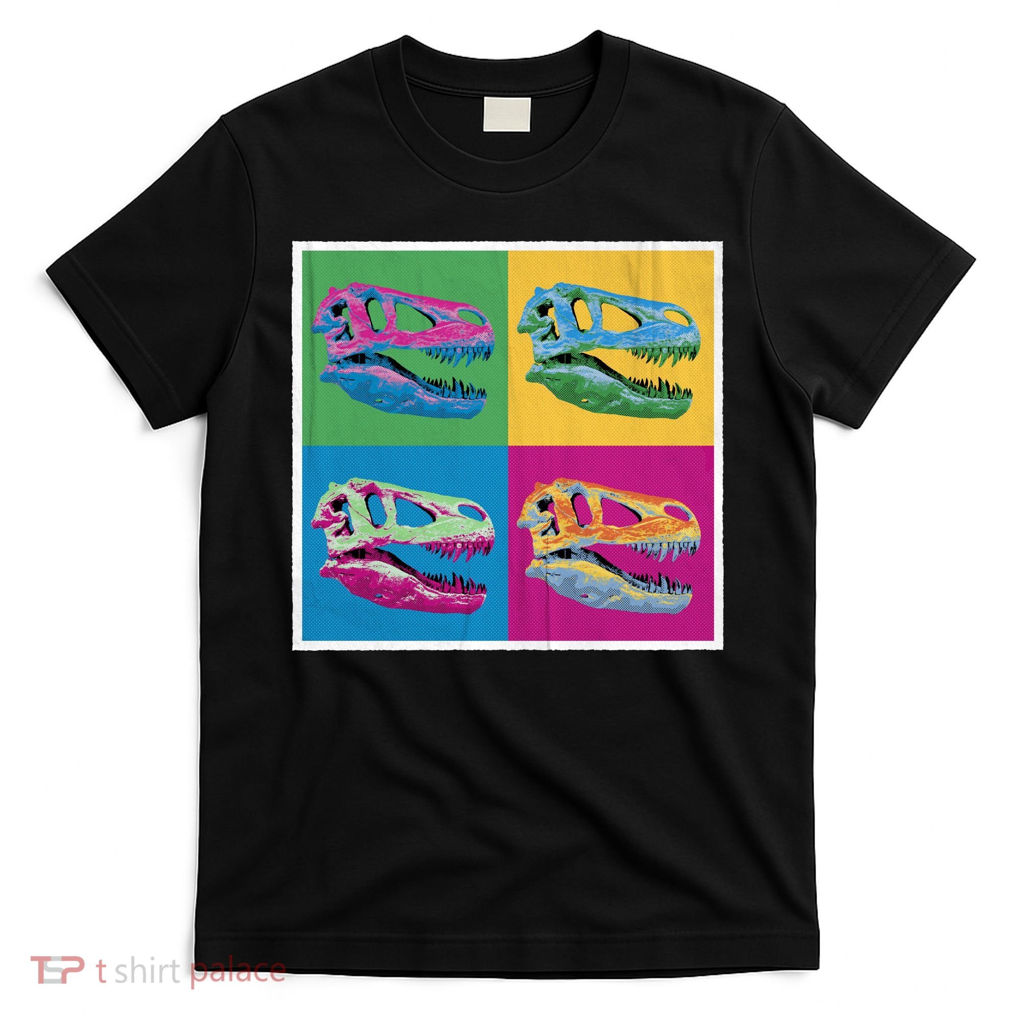 Pop Art TRex Skeleton Tyrannosaurus Rex T-Shirt