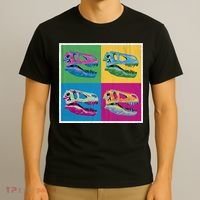 Pop Art TRex Skeleton Tyrannosaurus Rex T-Shirt thumb 3
