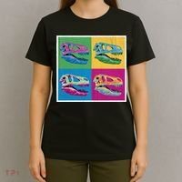 Pop Art TRex Skeleton Tyrannosaurus Rex T-Shirt thumb 4