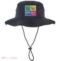 Pop Art TRex Skeleton Tyrannosaurus Rex Bucket Hat thumb 0