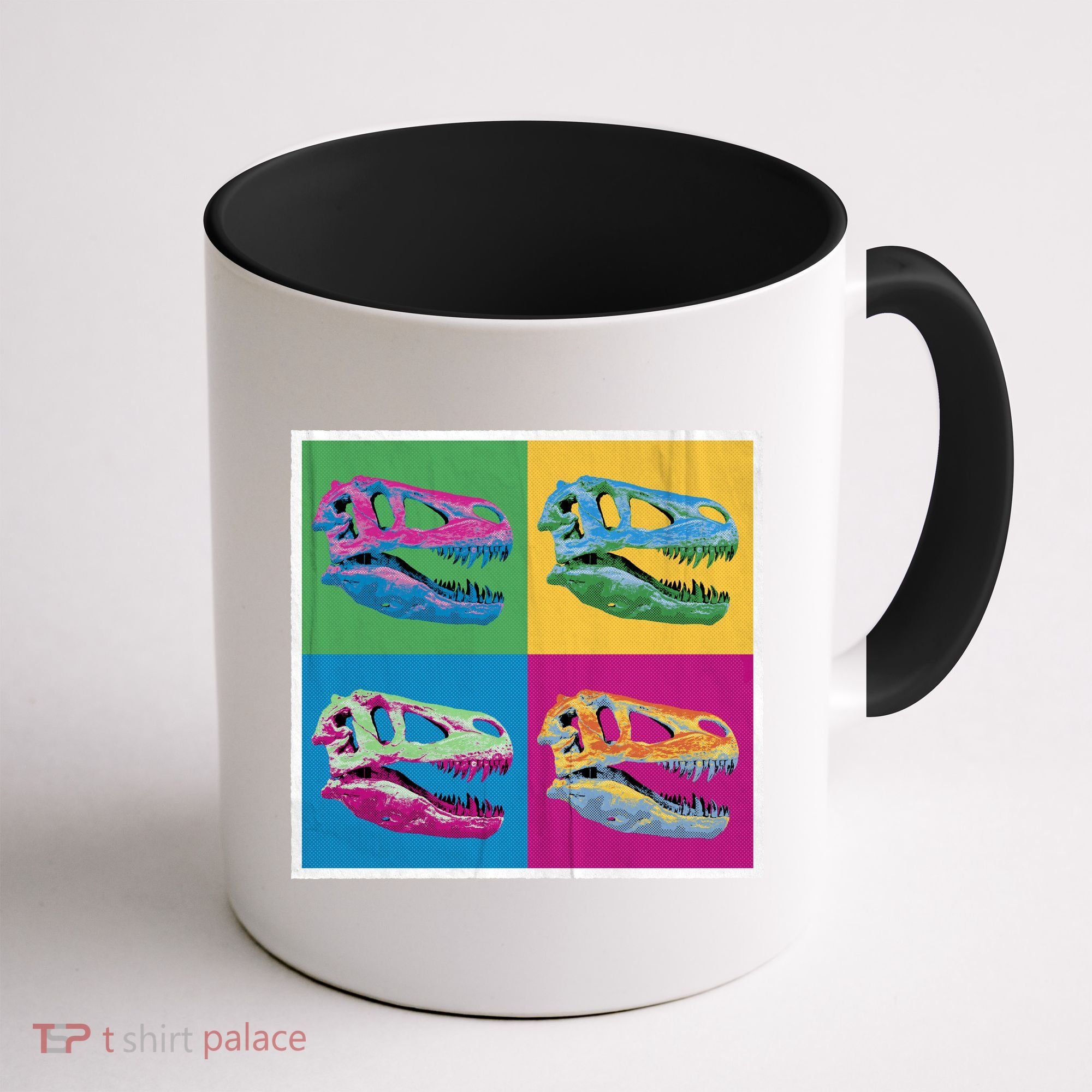 Pop Art TRex Skeleton Tyrannosaurus Rex Coffee Mug