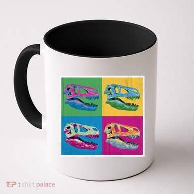 Pop Art TRex Skeleton Tyrannosaurus Rex Coffee Mug