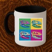 Pop Art TRex Skeleton Tyrannosaurus Rex Coffee Mug thumb 2