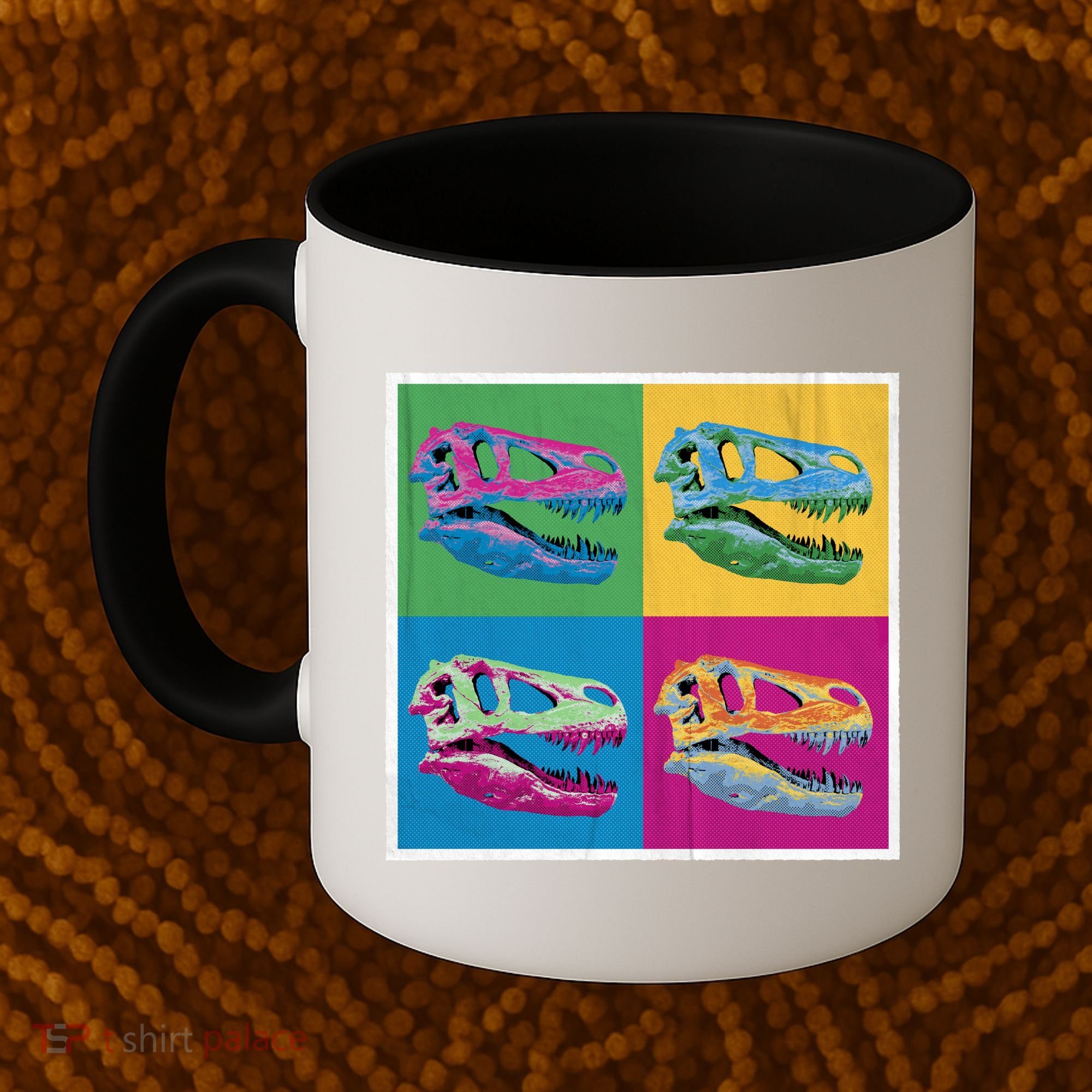 Pop Art TRex Skeleton Tyrannosaurus Rex Coffee Mug