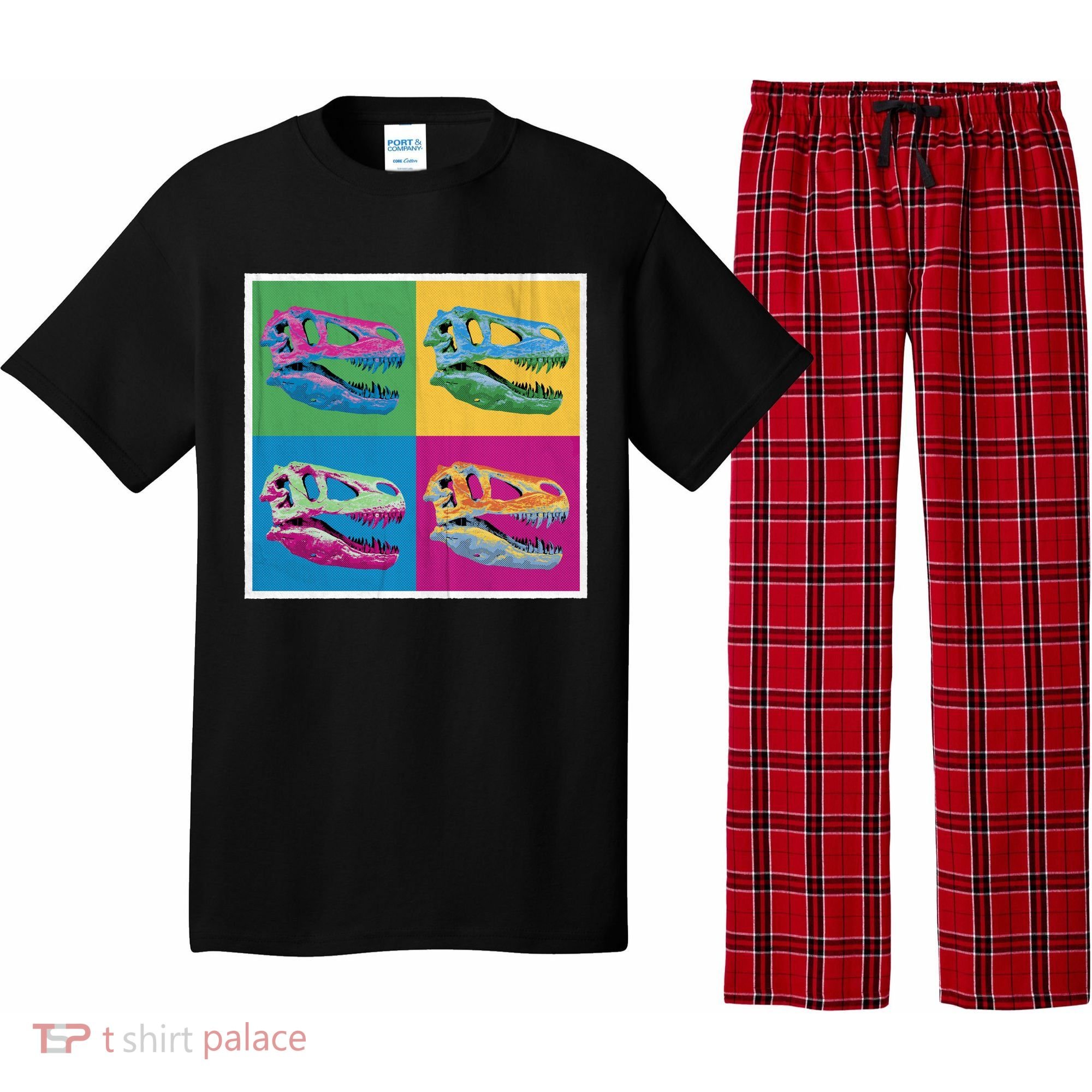 Pop Art TRex Skeleton Tyrannosaurus Rex Pajama Set
