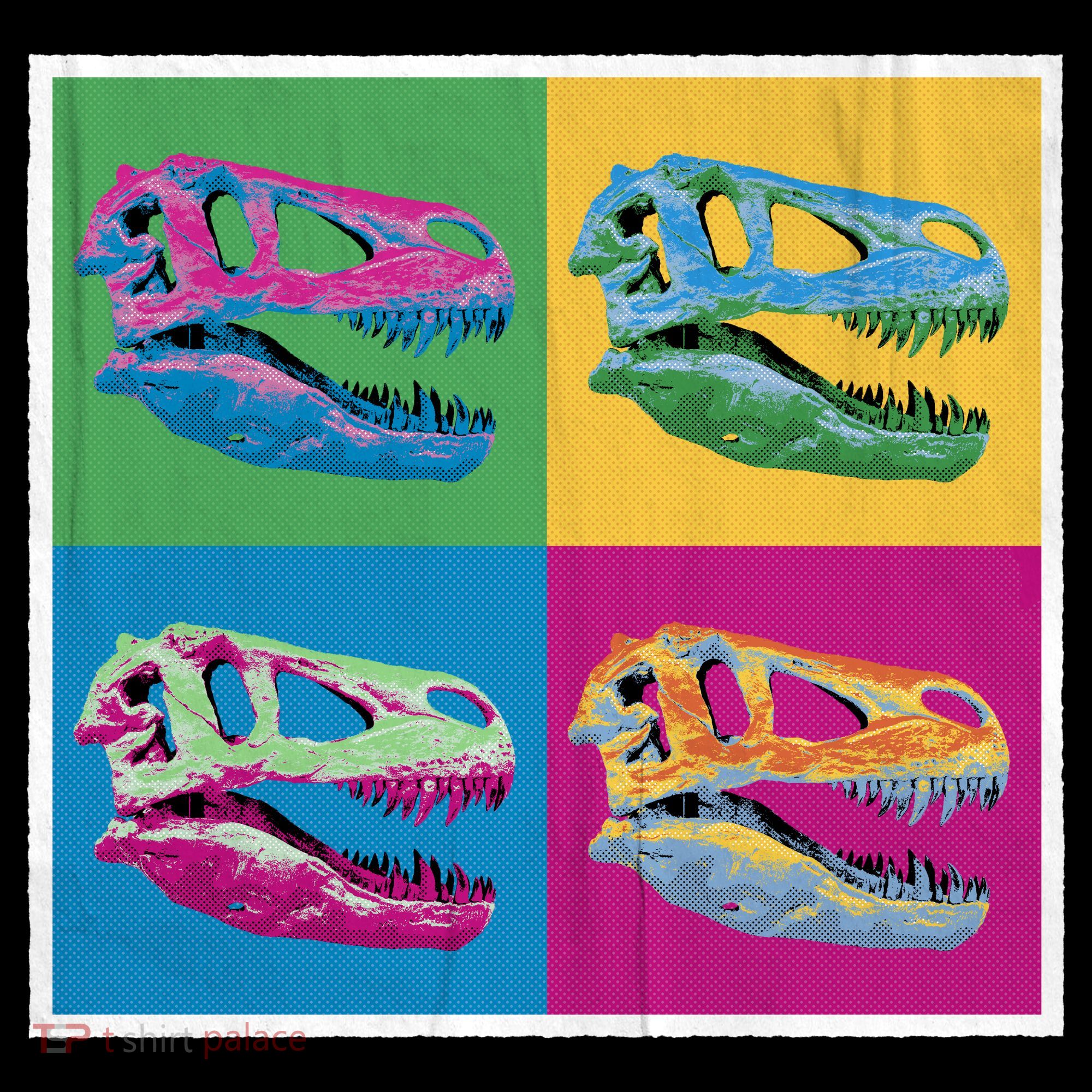 Pop Art TRex Skeleton Tyrannosaurus Rex Women's Hoodie
