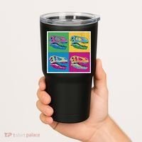 Pop Art TRex Skeleton Tyrannosaurus Rex Tumbler thumb 2