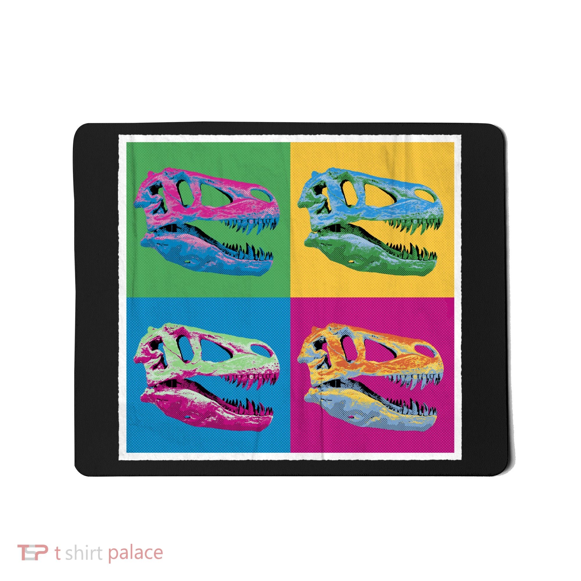 Pop Art TRex Skeleton Tyrannosaurus Rex Mousepad