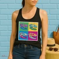 Pop Art TRex Skeleton Tyrannosaurus Rex Women's Tank Top thumb 2