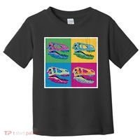 Pop Art TRex Skeleton Tyrannosaurus Rex Toddler T-Shirt thumb 0