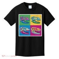 Pop Art TRex Skeleton Tyrannosaurus Rex Kids T-Shirt thumb 0