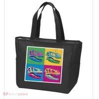 Pop Art TRex Skeleton Tyrannosaurus Rex Tote Bag thumb 3