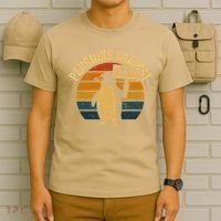 Penguins Against Tariffs Retro Funny Protest T-Shirt thumb 6