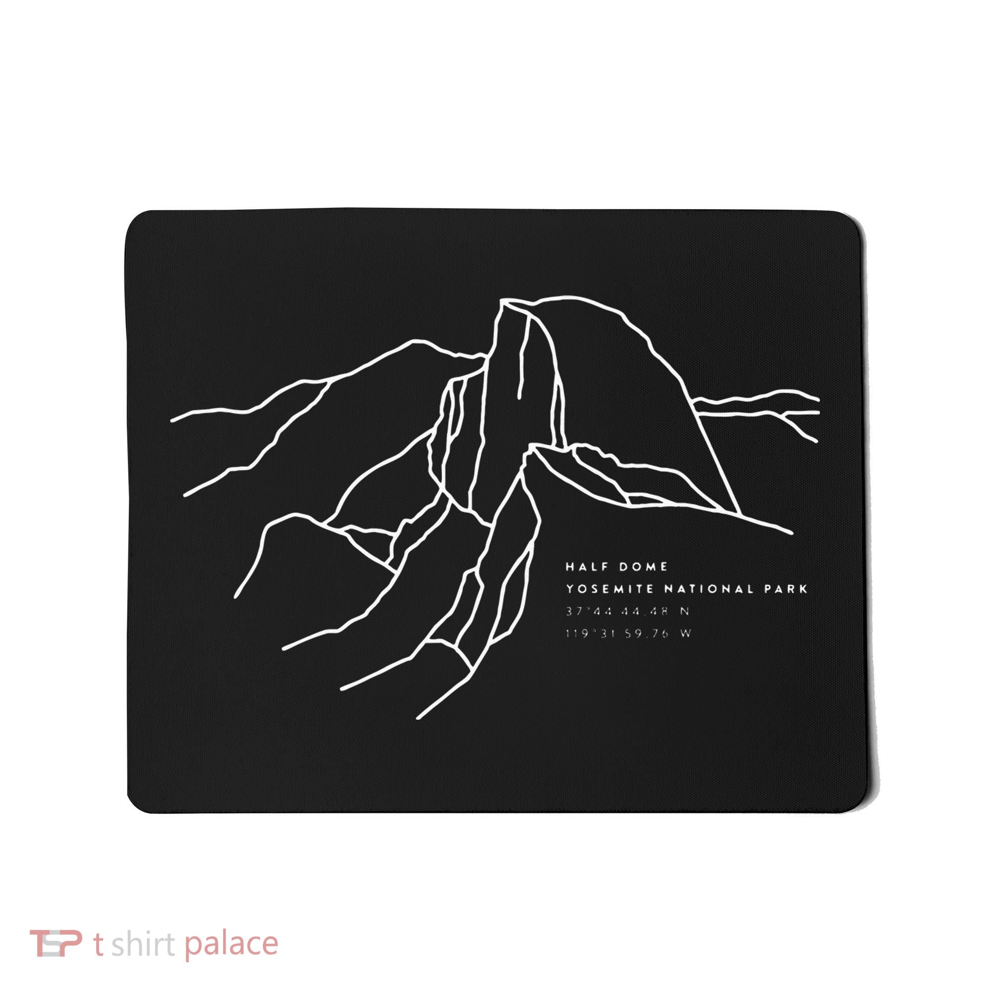 Places Around The World Half Dome Yosemite National Park Mousepad
