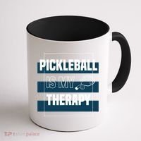 Pickleball As Therapy Hobby Sports Dinking Gift Coffee Mug thumb 1