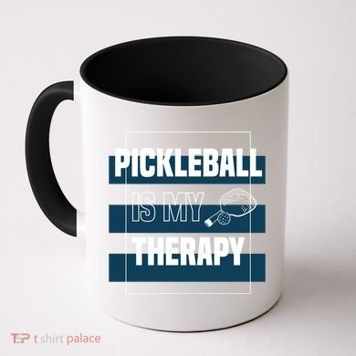 Pickleball As Therapy Hobby Sports Dinking Gift Coffee Mug