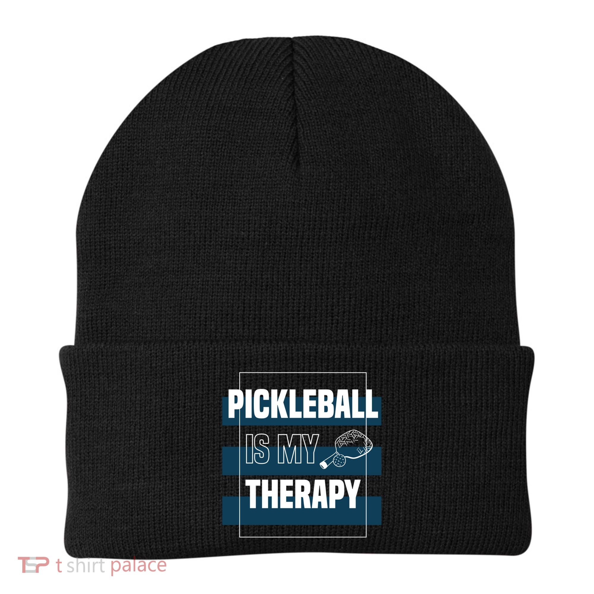 Pickleball As Therapy Hobby Sports Dinking Gift Beanie