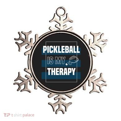 Pickleball As Therapy Hobby Sports Dinking Gift Ornament