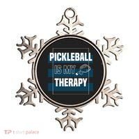 Pickleball As Therapy Hobby Sports Dinking Gift Ornament thumb 0