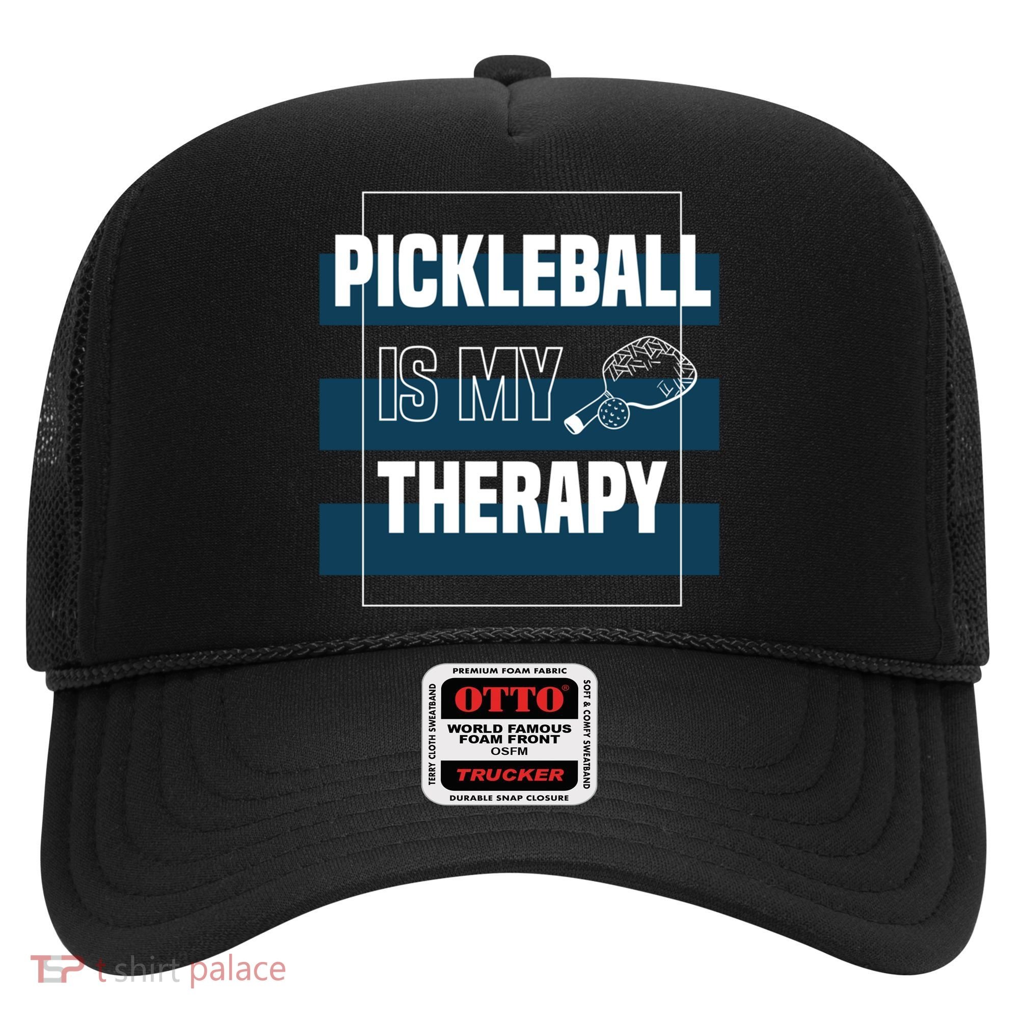 Pickleball As Therapy Hobby Sports Dinking Gift Hat