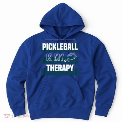 Pickleball As Therapy Hobby Sports Dinking Gift Hoodie