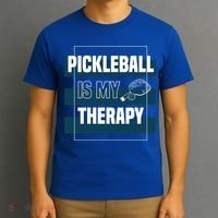 Pickleball As Therapy Hobby Sports Dinking Gift T-Shirt thumb 3