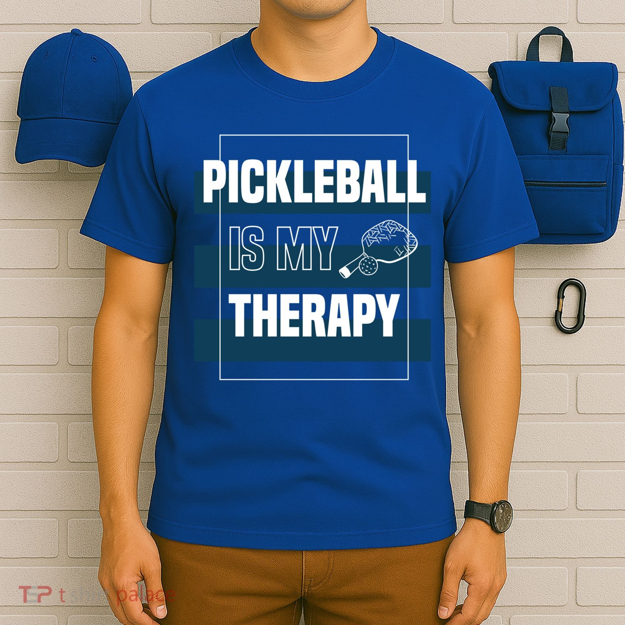 Pickleball As Therapy Hobby Sports Dinking Gift T-Shirt
