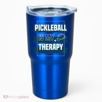 Pickleball As Therapy Hobby Sports Dinking Gift Tumbler thumb 0